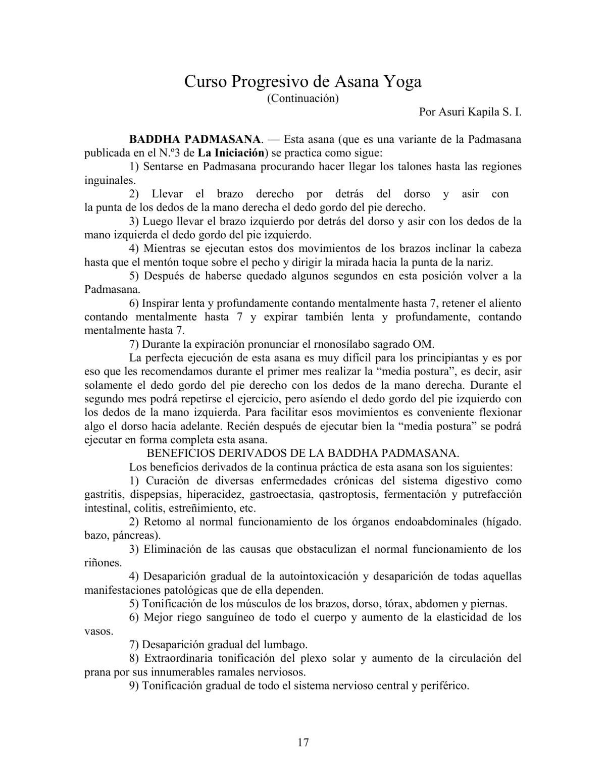 La Iniciación · Año IV, Nº 35 · March 1945, page 17