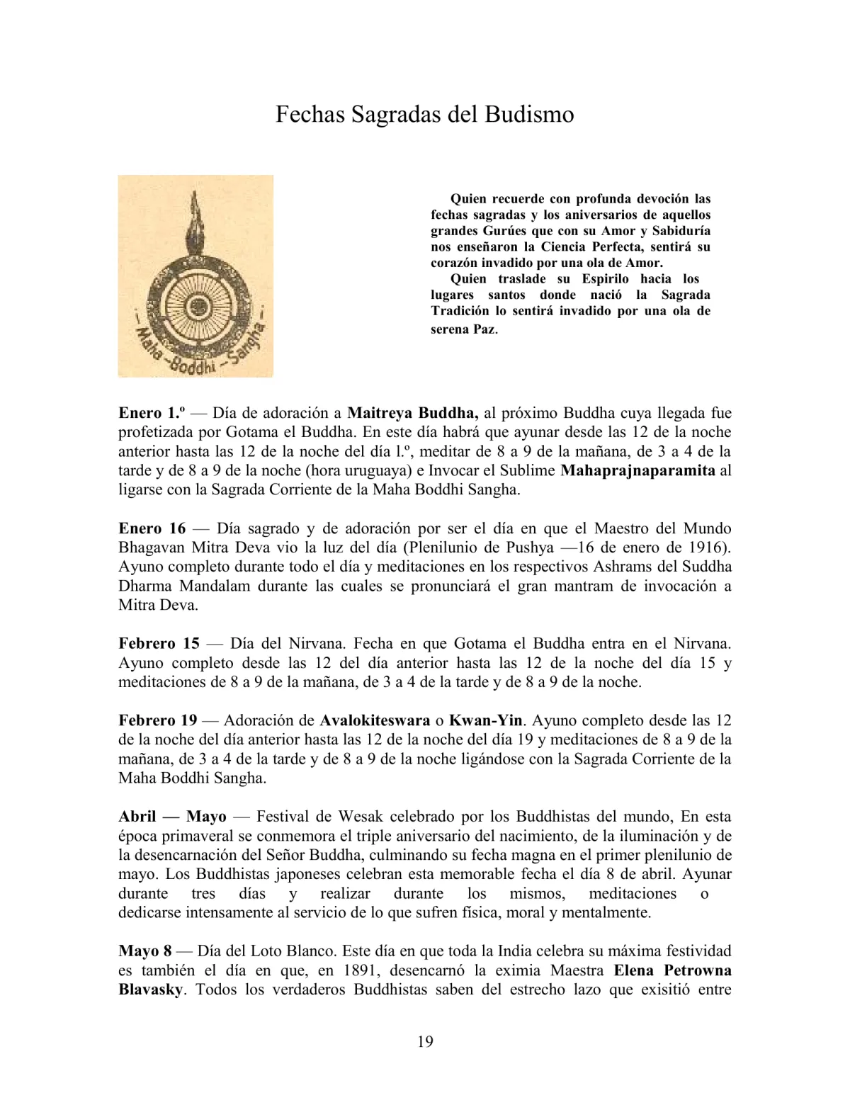 La Iniciación · Año IV, Nº 35 · March 1945, page 19