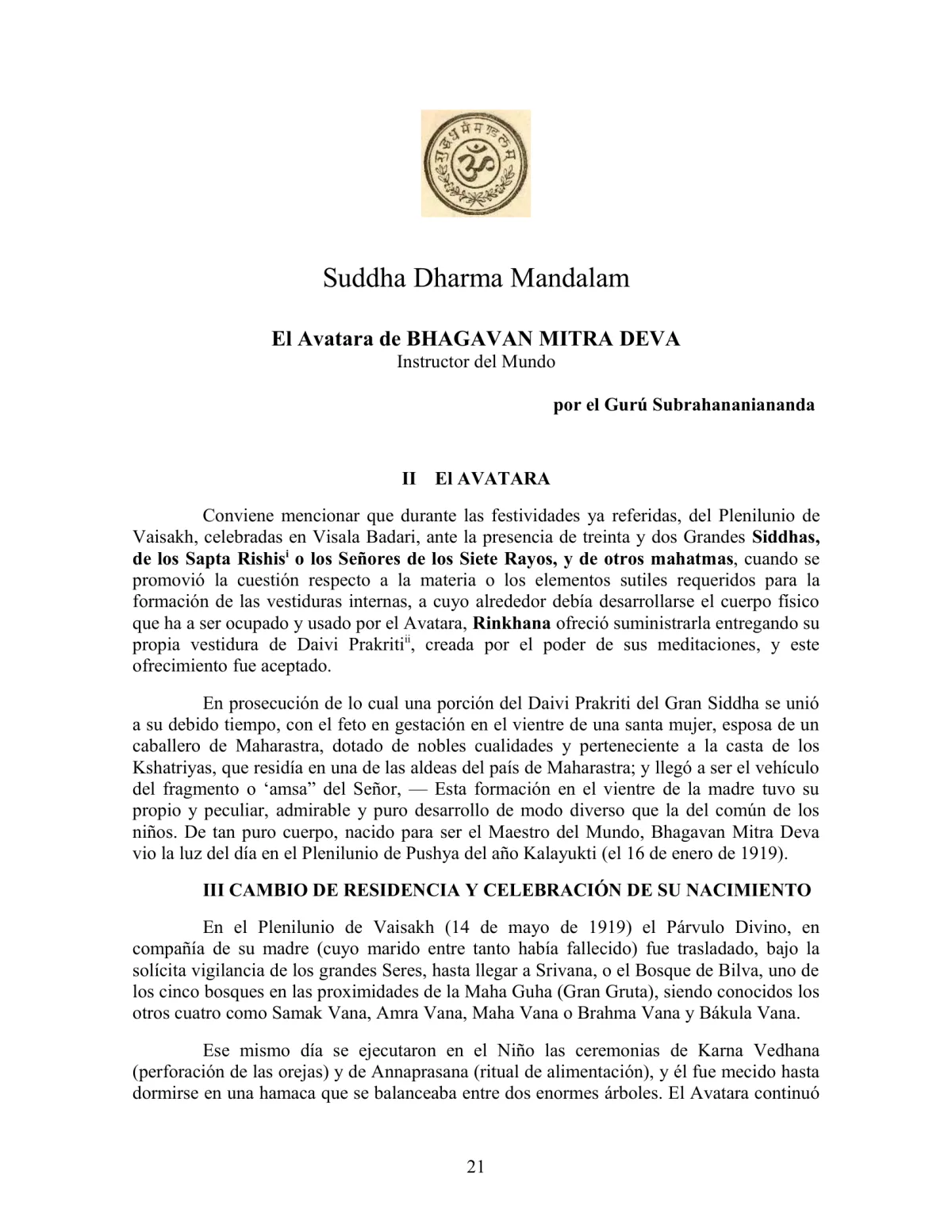 La Iniciación · Año IV, Nº 35 · March 1945, page 21