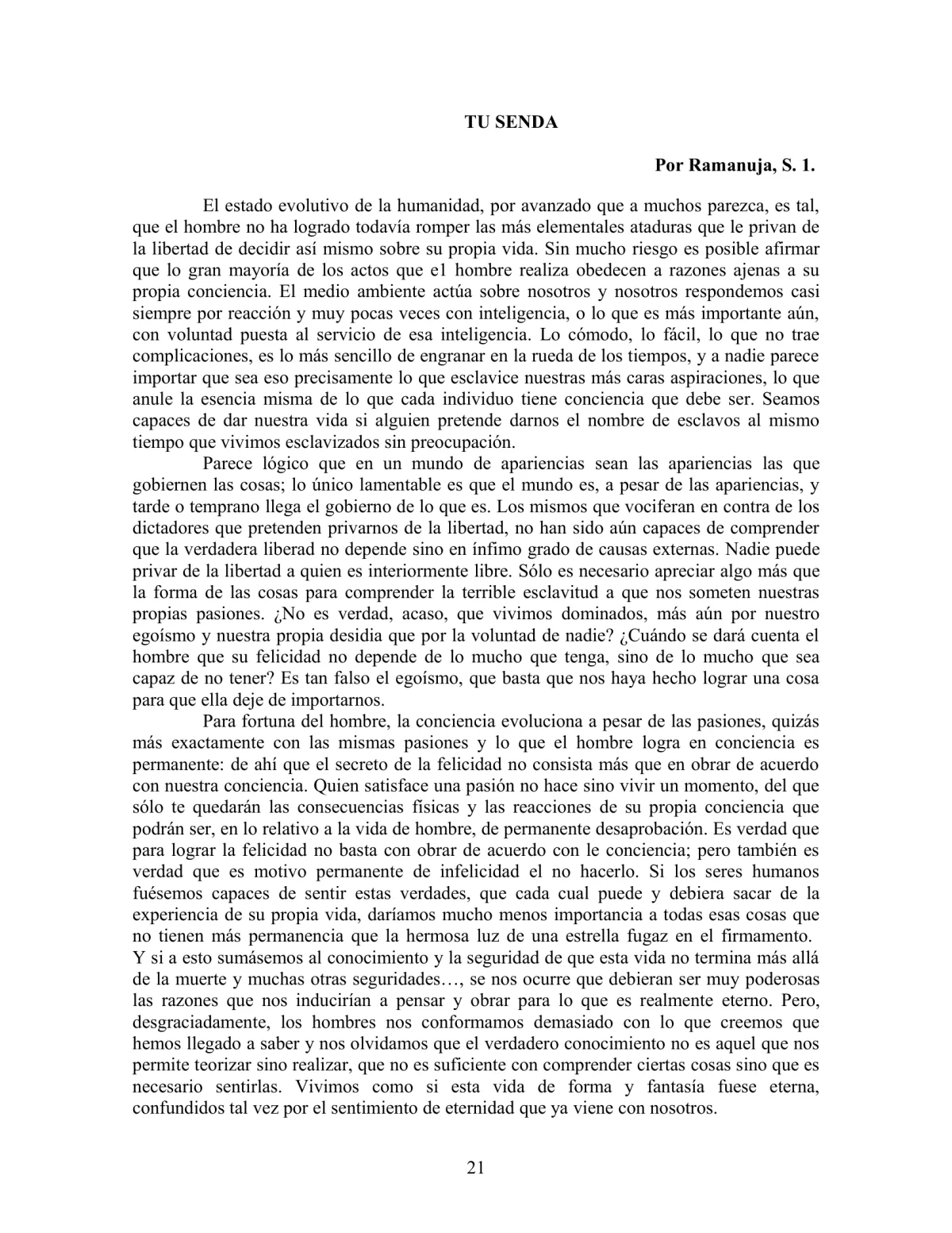 La Iniciación · Año IV, Nº 38 · June 1945, page 21