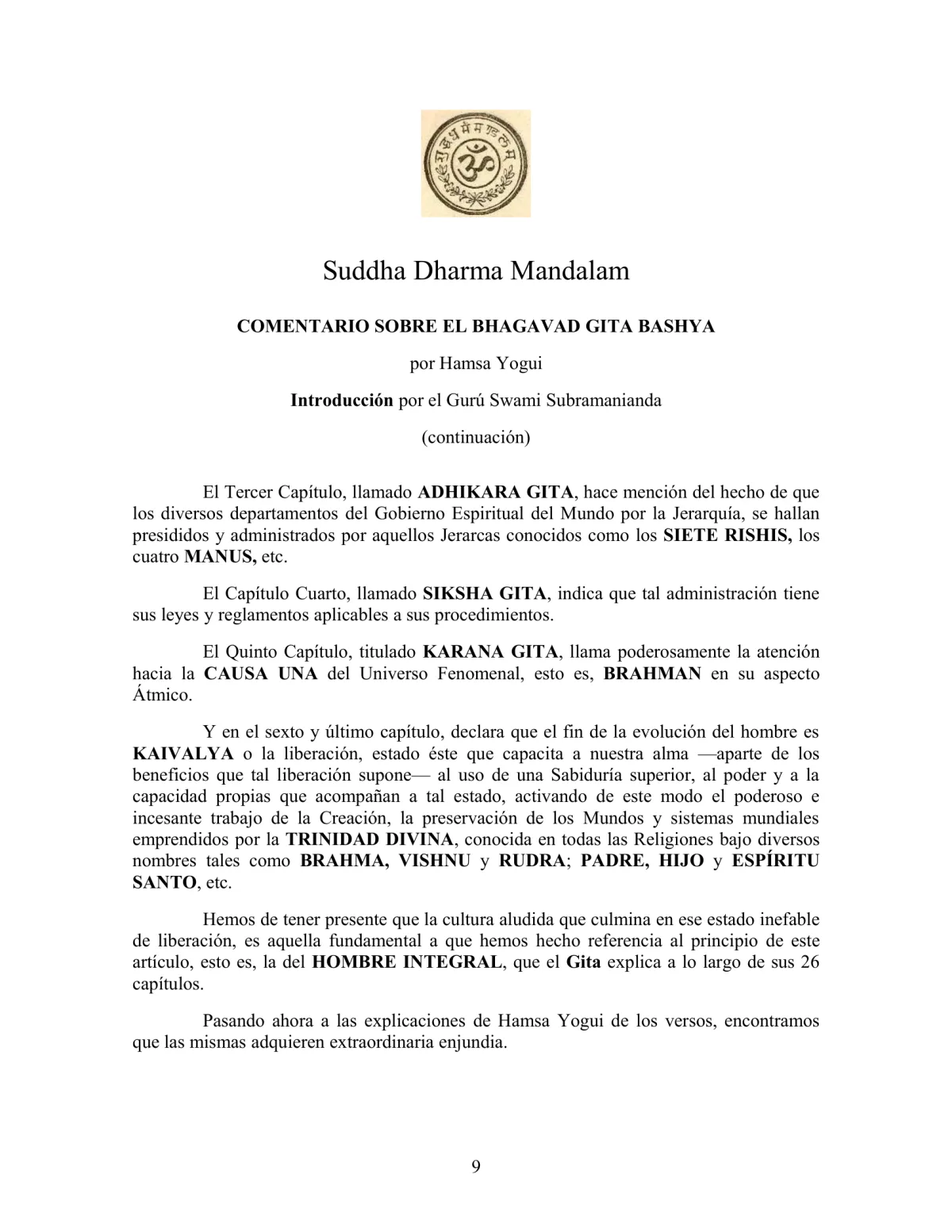 La Iniciación · Año IV, Nº 41 · September 1945, page 9