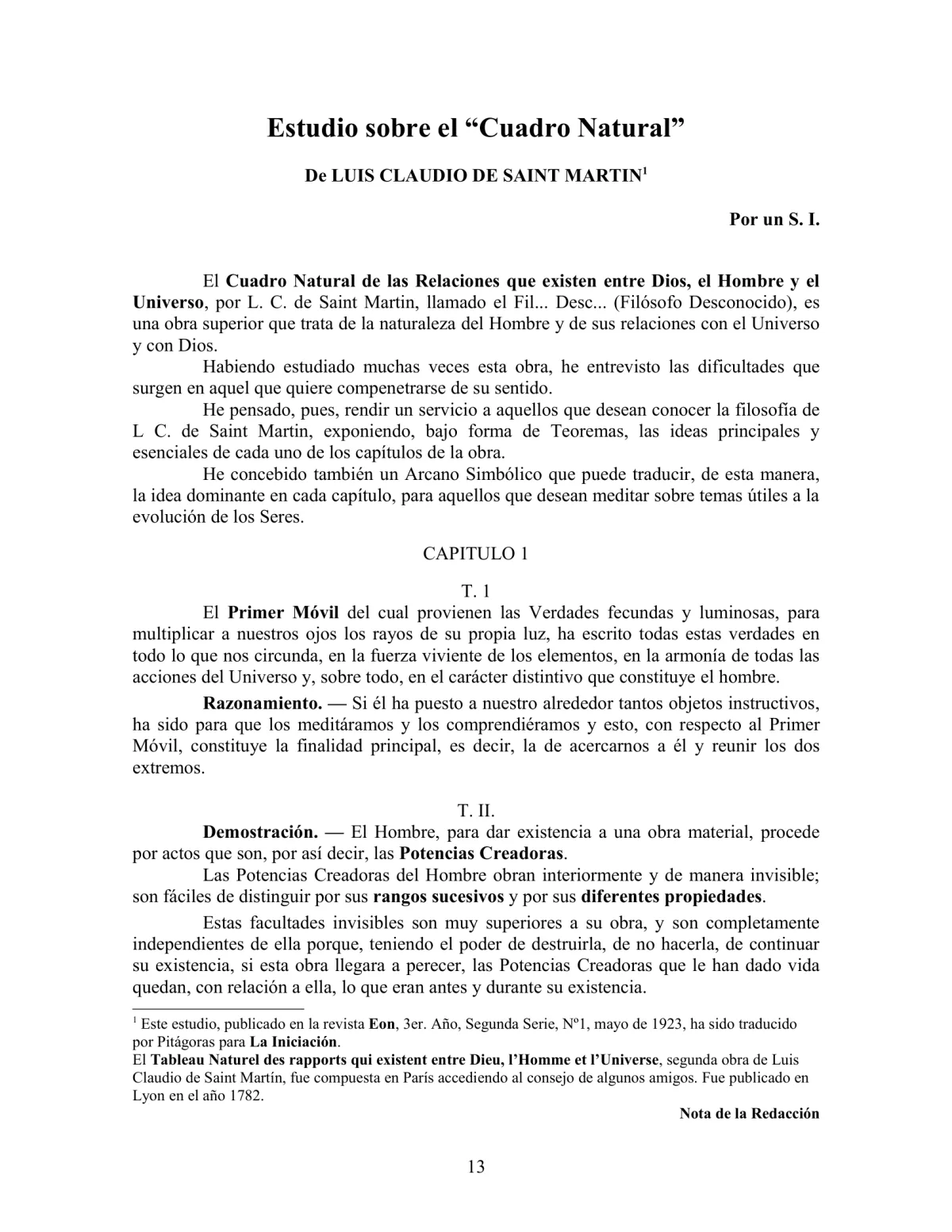La Iniciación · Año IV, Nº 41 · September 1945, page 13