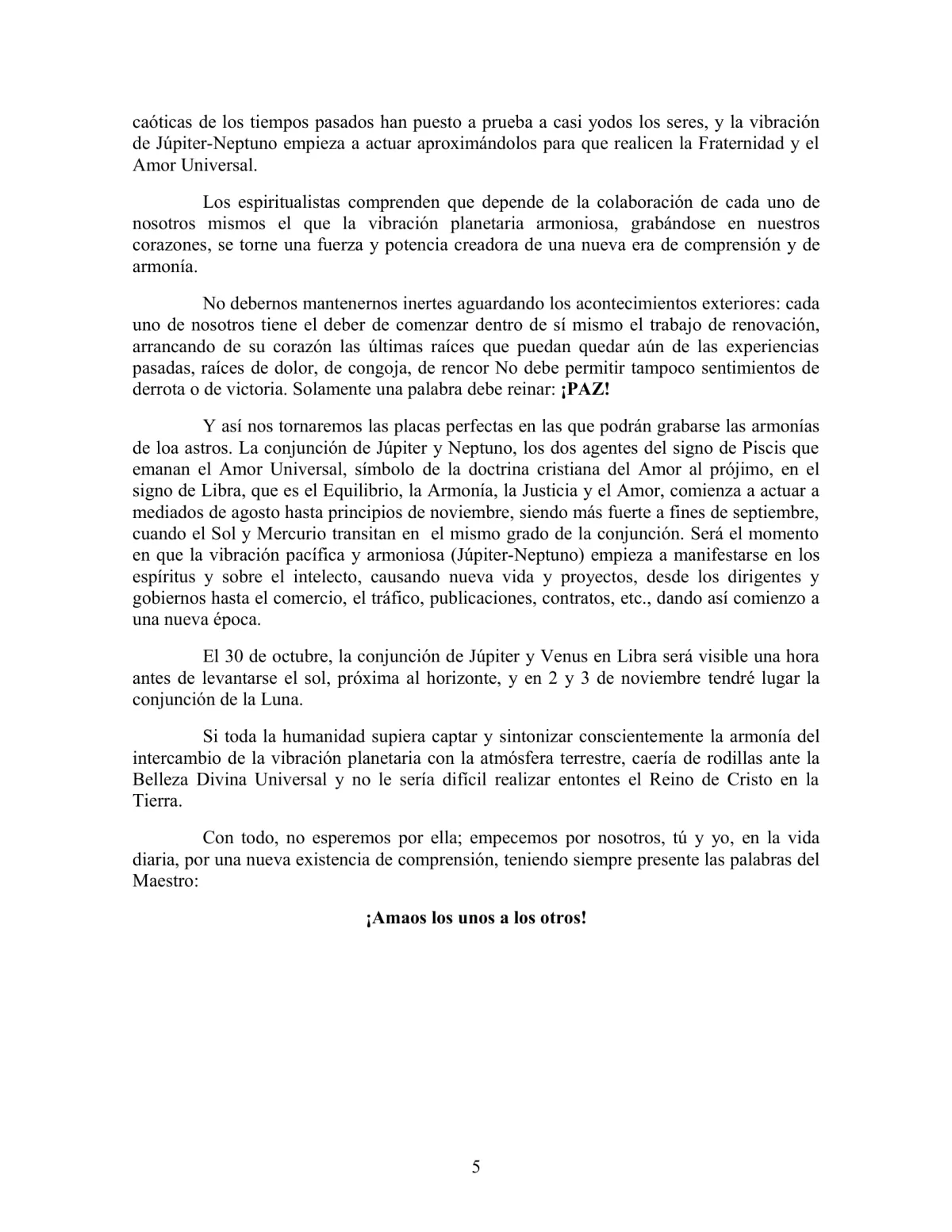 La Iniciación · Año IV, Nº 42 · October 1945, page 5