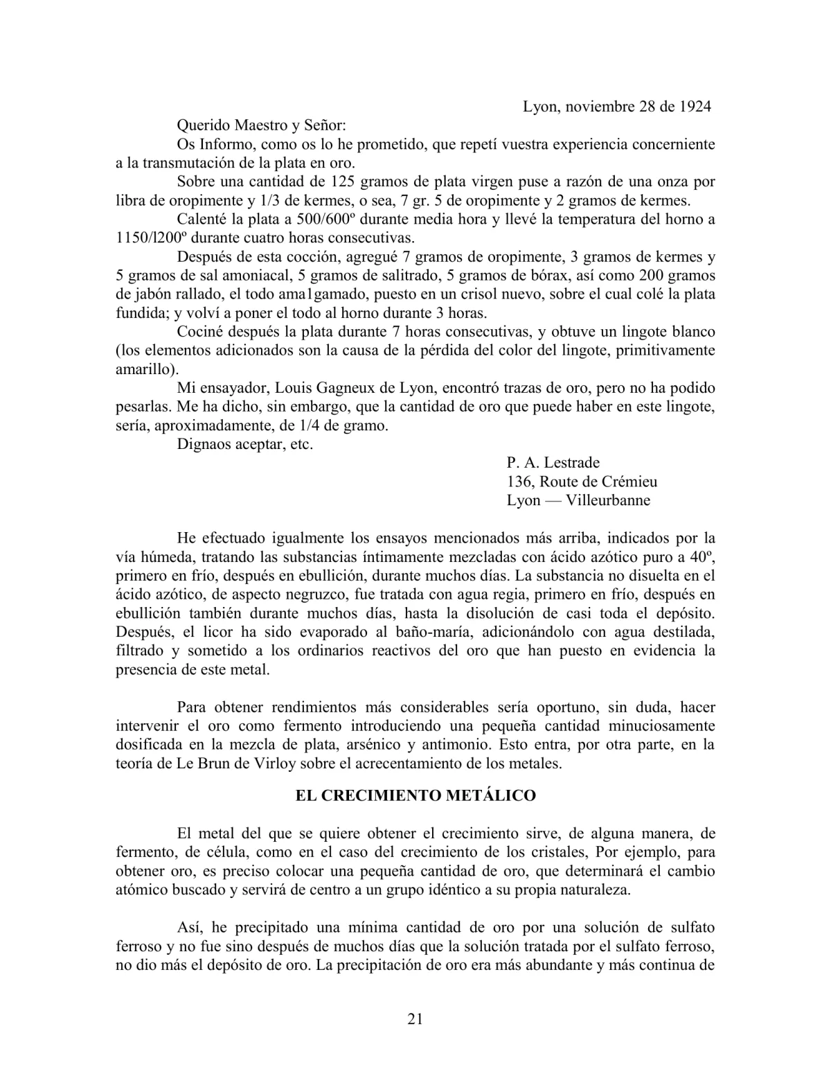 La Iniciación · Año IV, Nº 42 · October 1945, page 21
