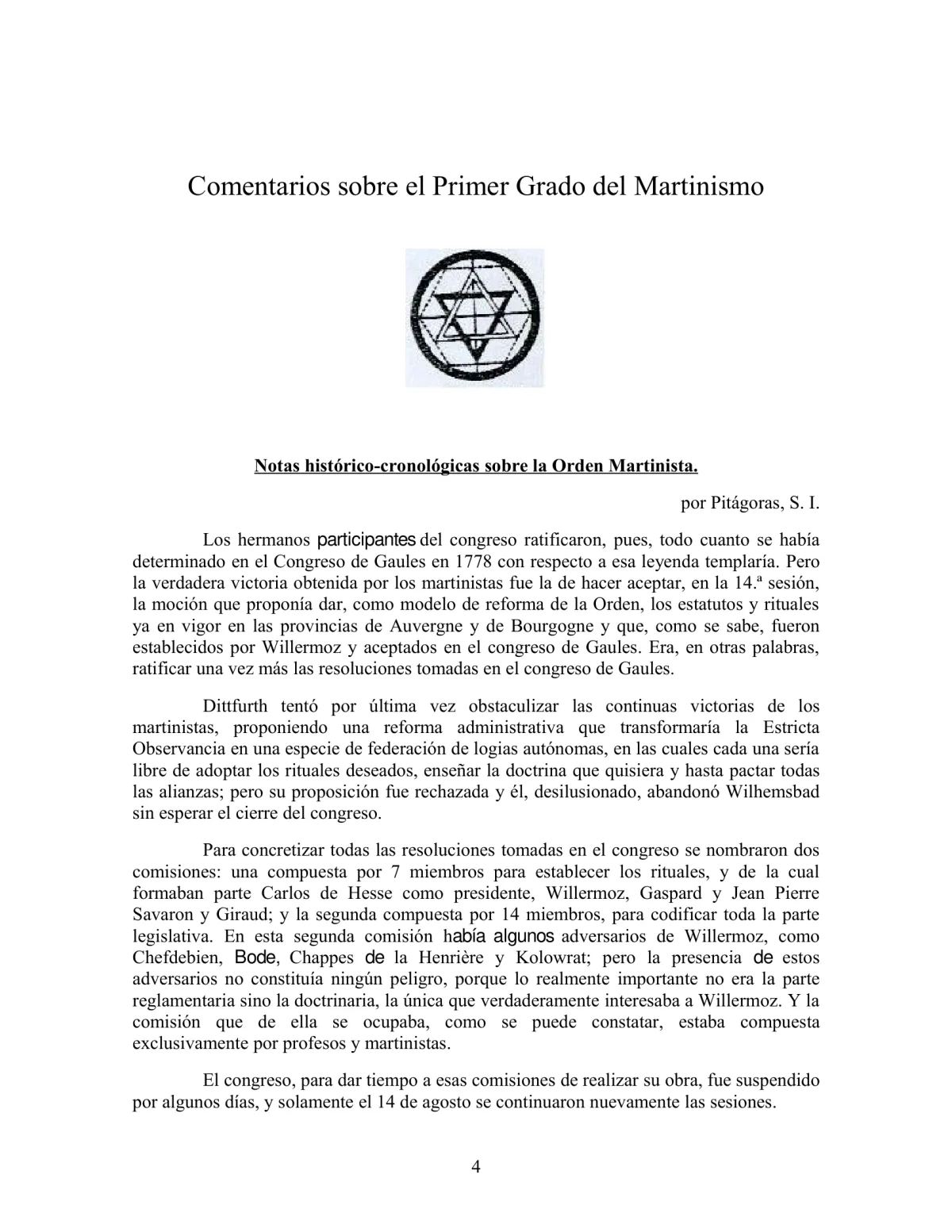 La Iniciación · Año V, Nº 45 · January 1946, page 4