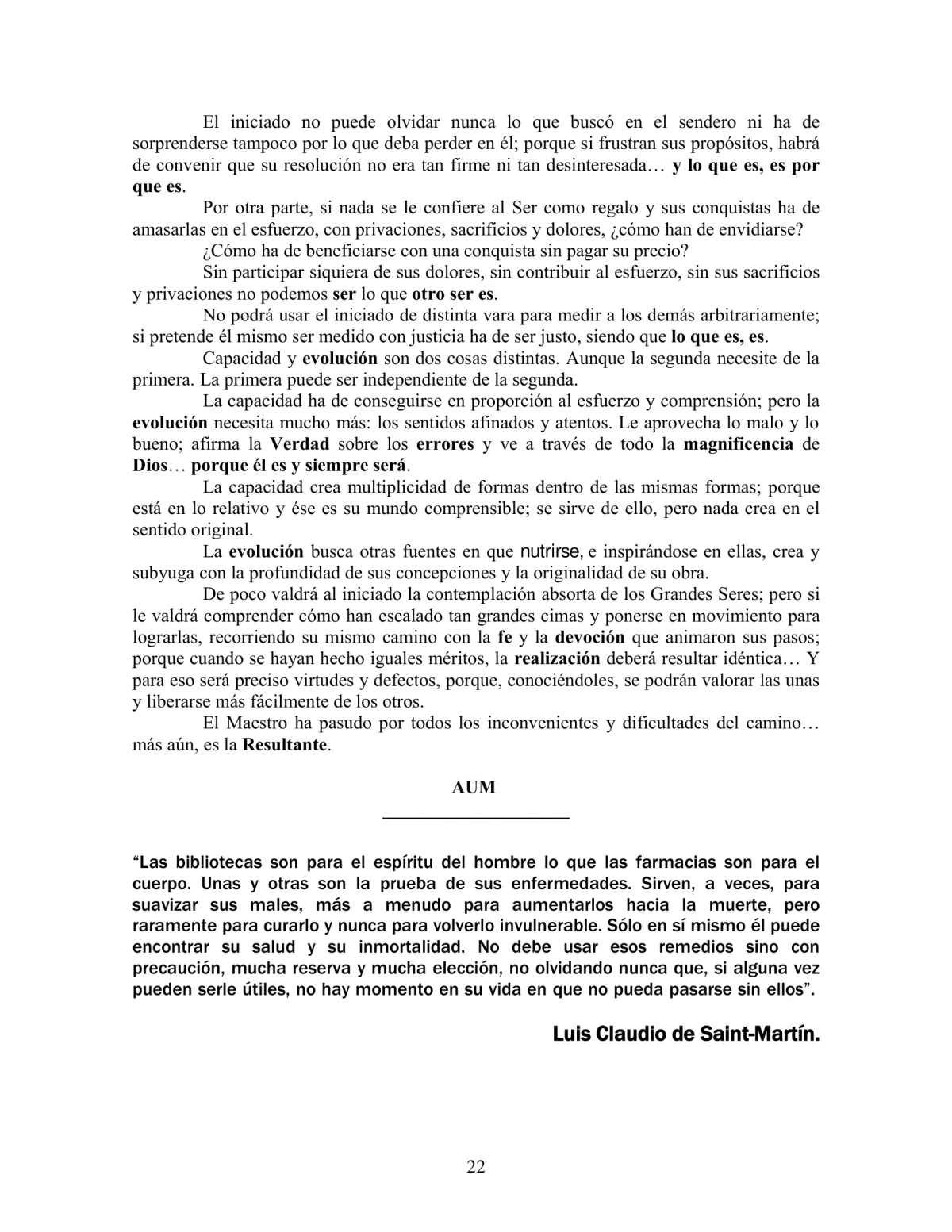 La Iniciación · Año V, Nº 45 · January 1946, page 22