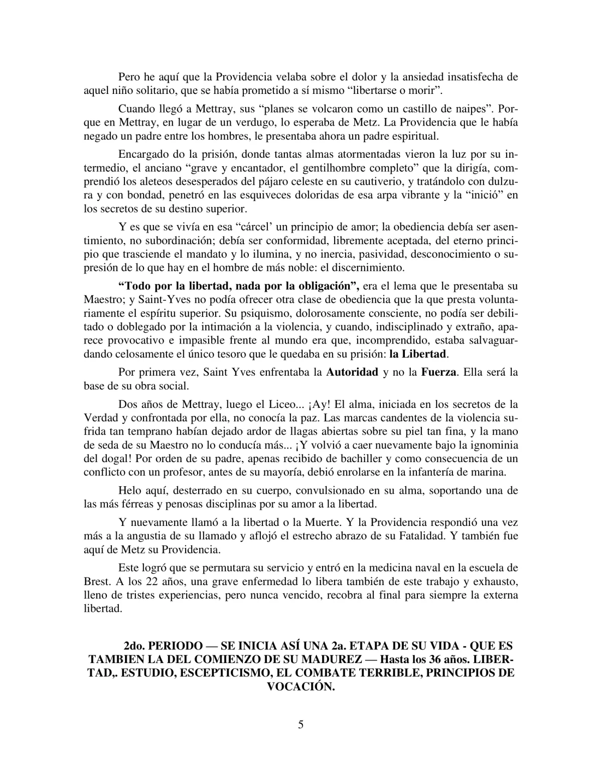 La Iniciación · Año V, Nº 47 · March 1946, page 5