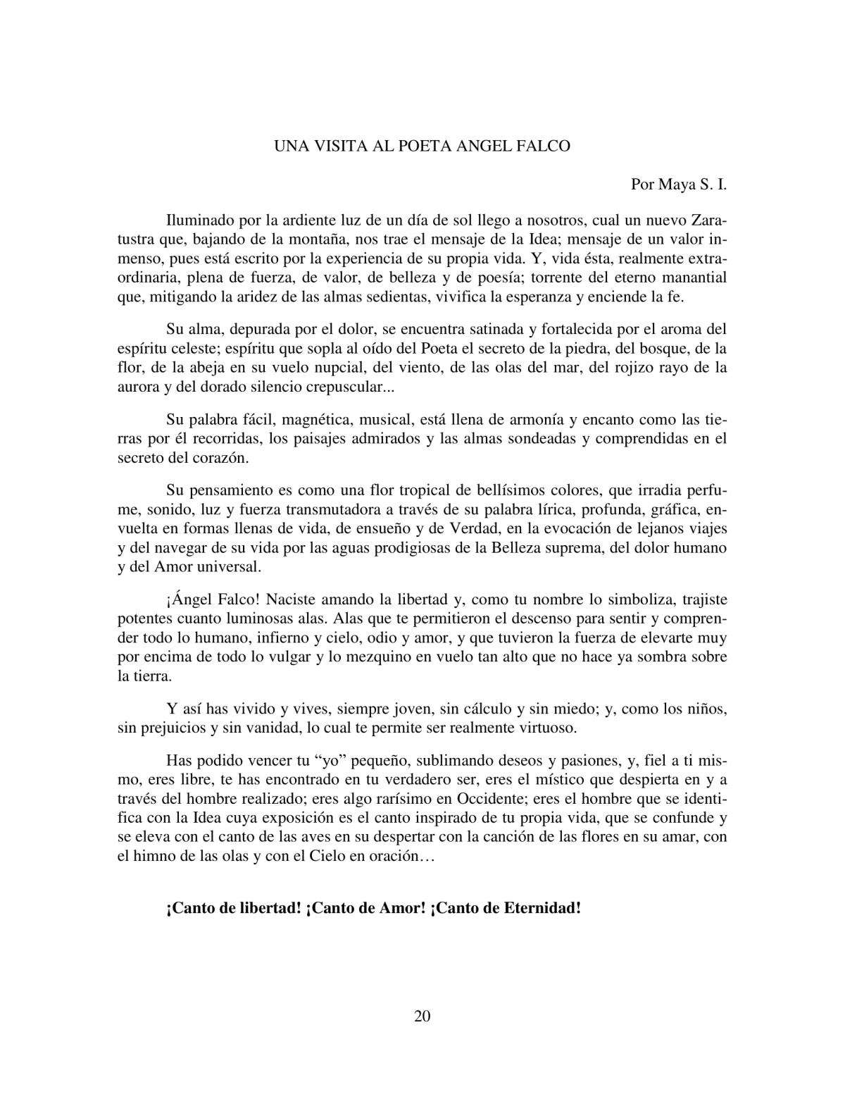 La Iniciación · Año V, Nº 47 · March 1946, page 20