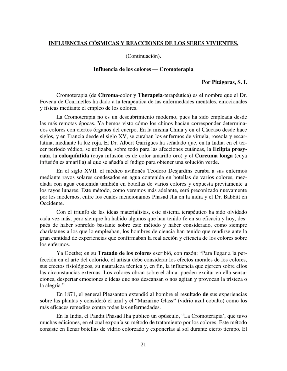 La Iniciación · Año V, Nº 48 · April 1946, page 21