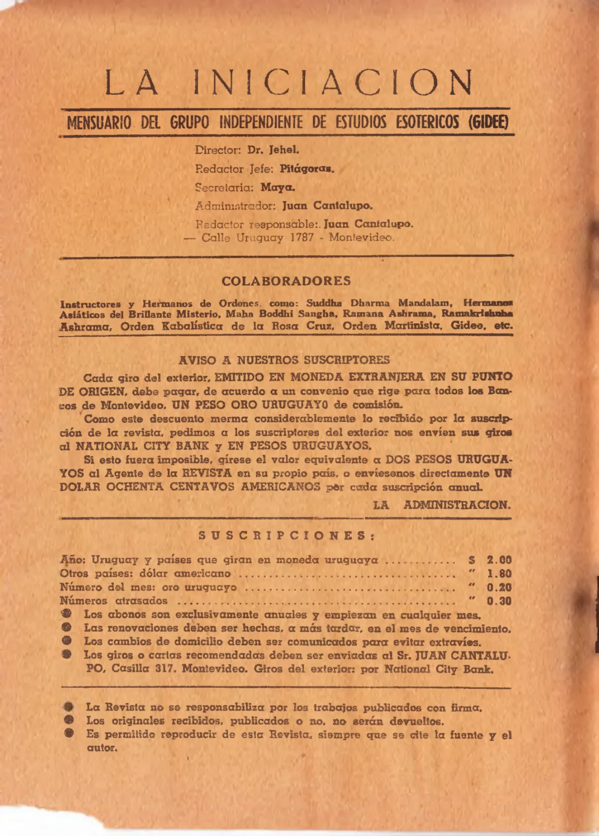 La Iniciación · Año V, Nº 50 · June 1946, page 3
