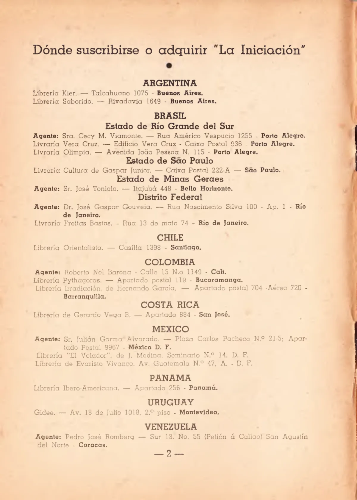 La Iniciación · Año VI, Nº 58 · February 1947, page 5
