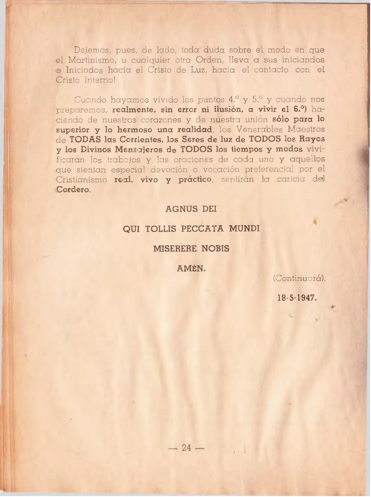 La Iniciación · Año VI, Nº 62 · June 1947, page 25