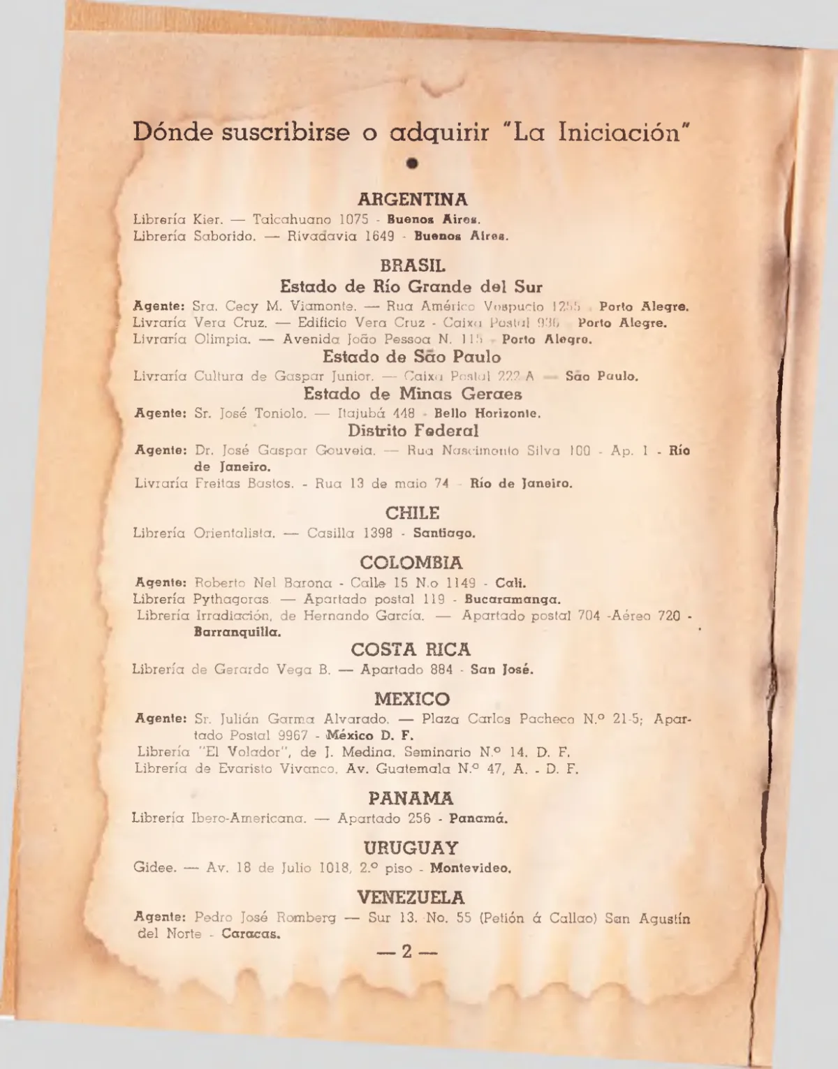 La Iniciación · Año VI, Nº 63 · July 1947, page 5