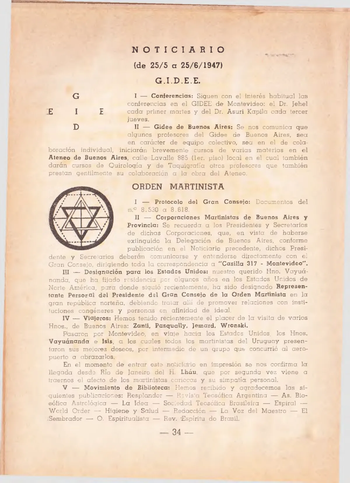 La Iniciación · Año VI, Nº 63 · July 1947, page 35