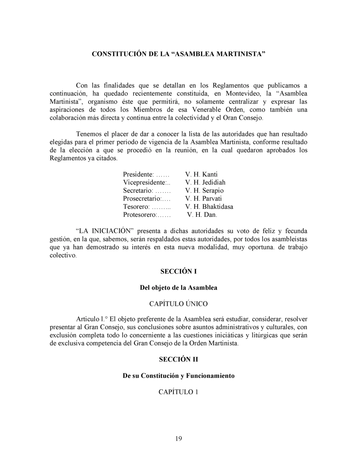 La Iniciación · Año VI, Nº 68 · December 1947, page 19
